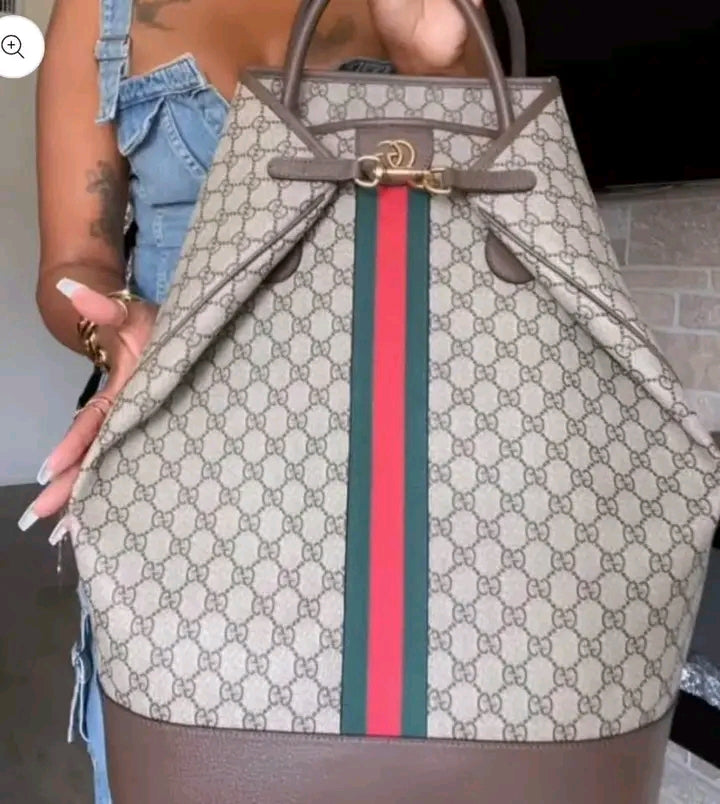 G-Web-Striped Duffle Bag