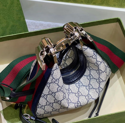 G-Classic Crossbag with Green Strap