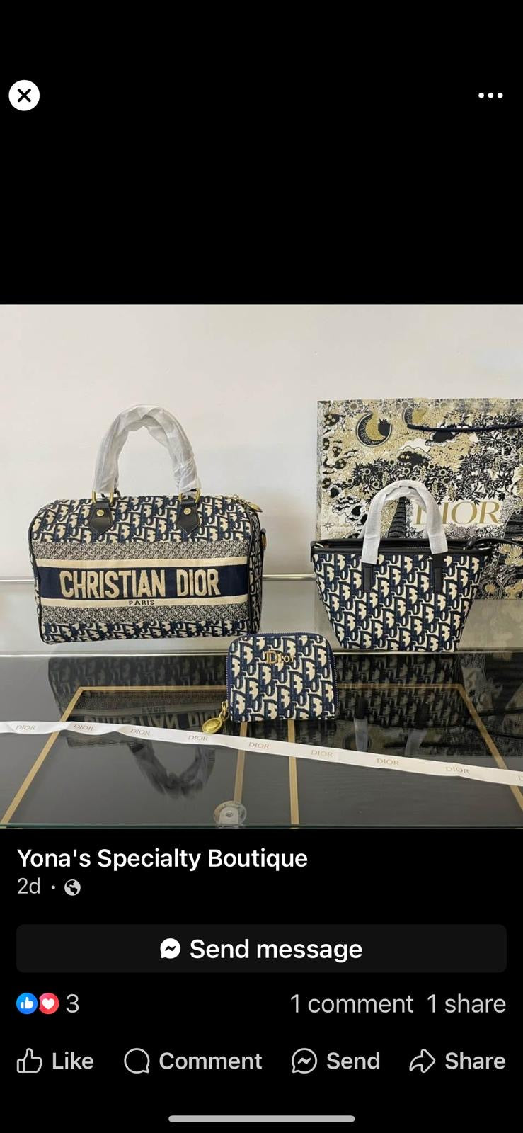 D- 3pc Purse Set