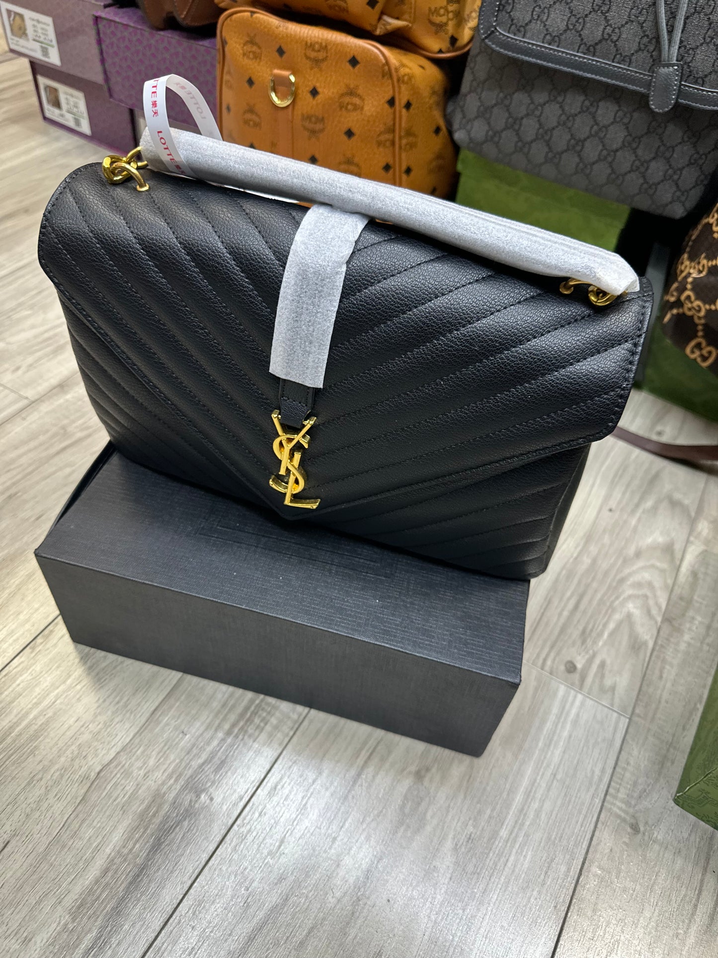 Y-Leather Bag with Box
