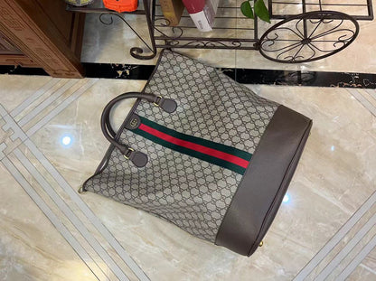 G-Web-Striped Duffle Bag
