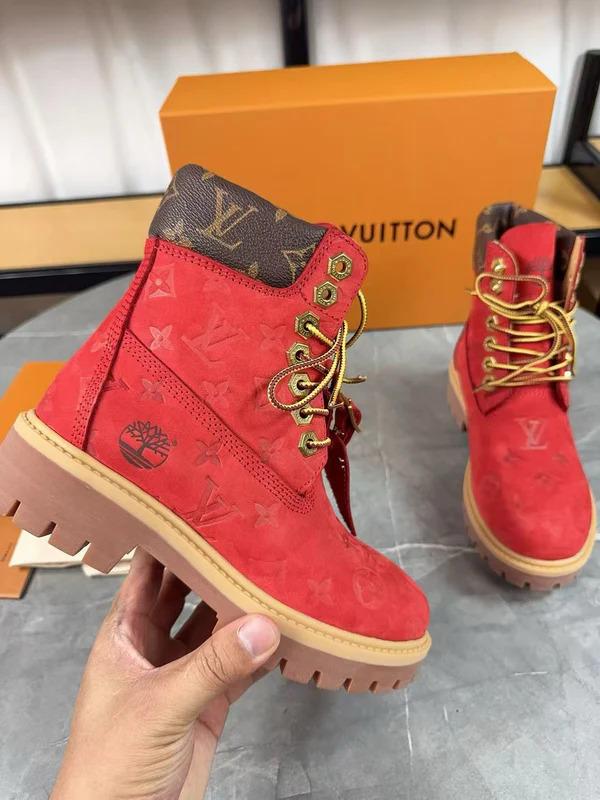 L- Red Hightop Boots