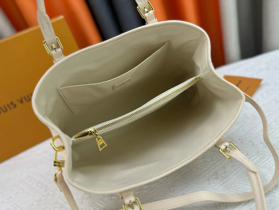 L-New Flower Print Tote Bag