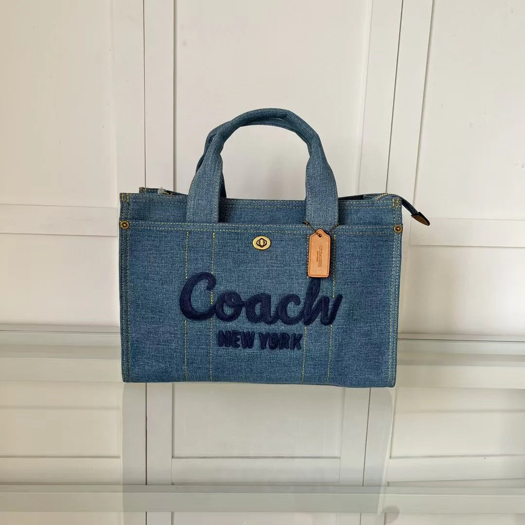 C-Denim Bag with Cherry Charms(KC213)