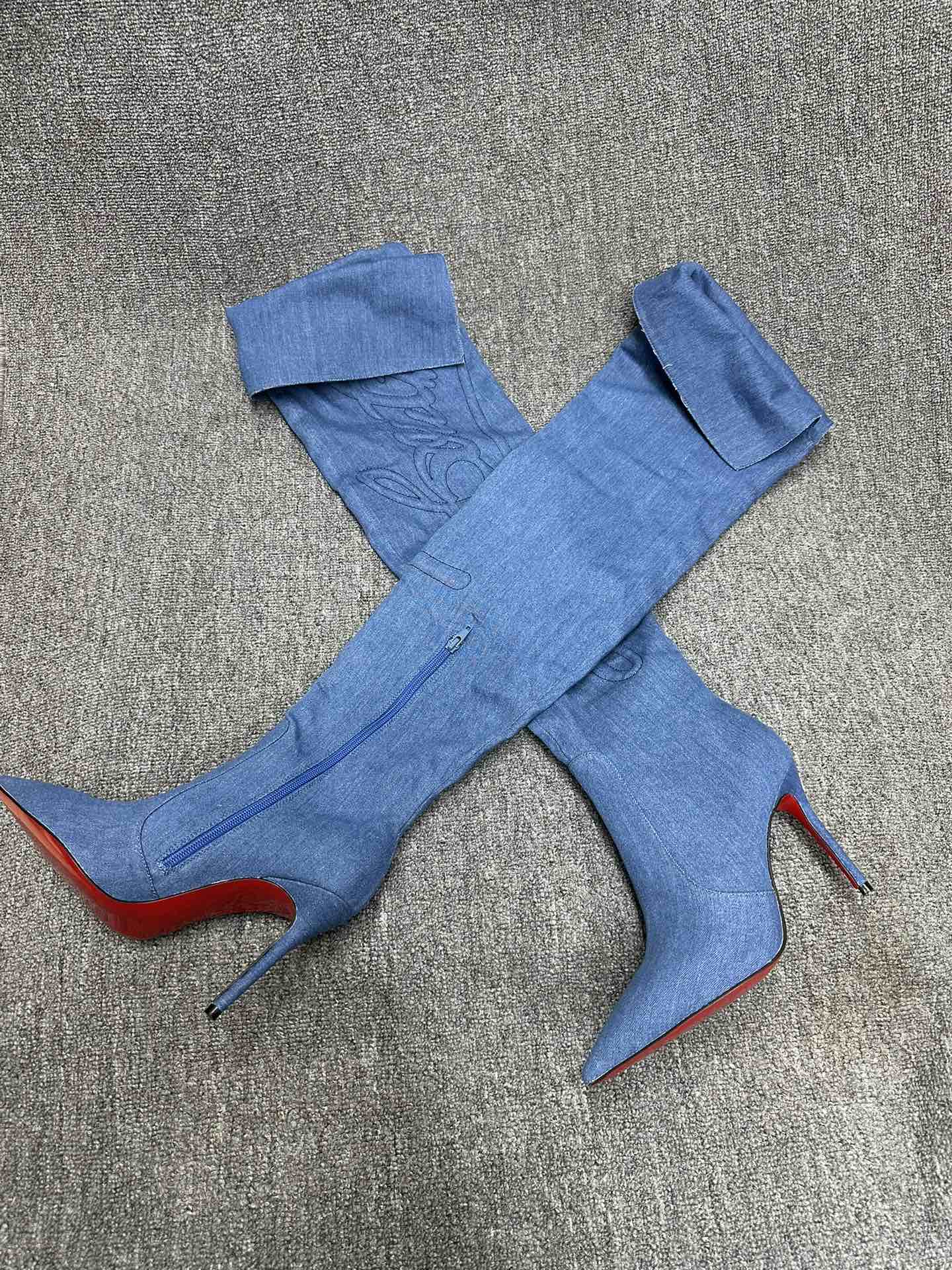 CL-Heel Blue Boots (CL1231)