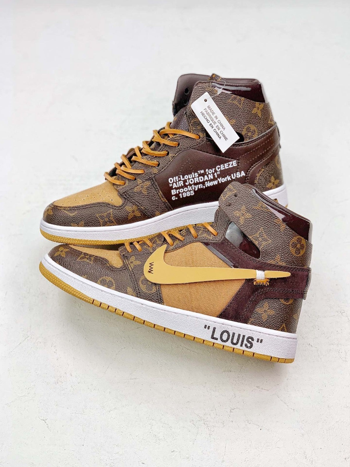 L- Monogram Hightop Sneakers & Boxbag