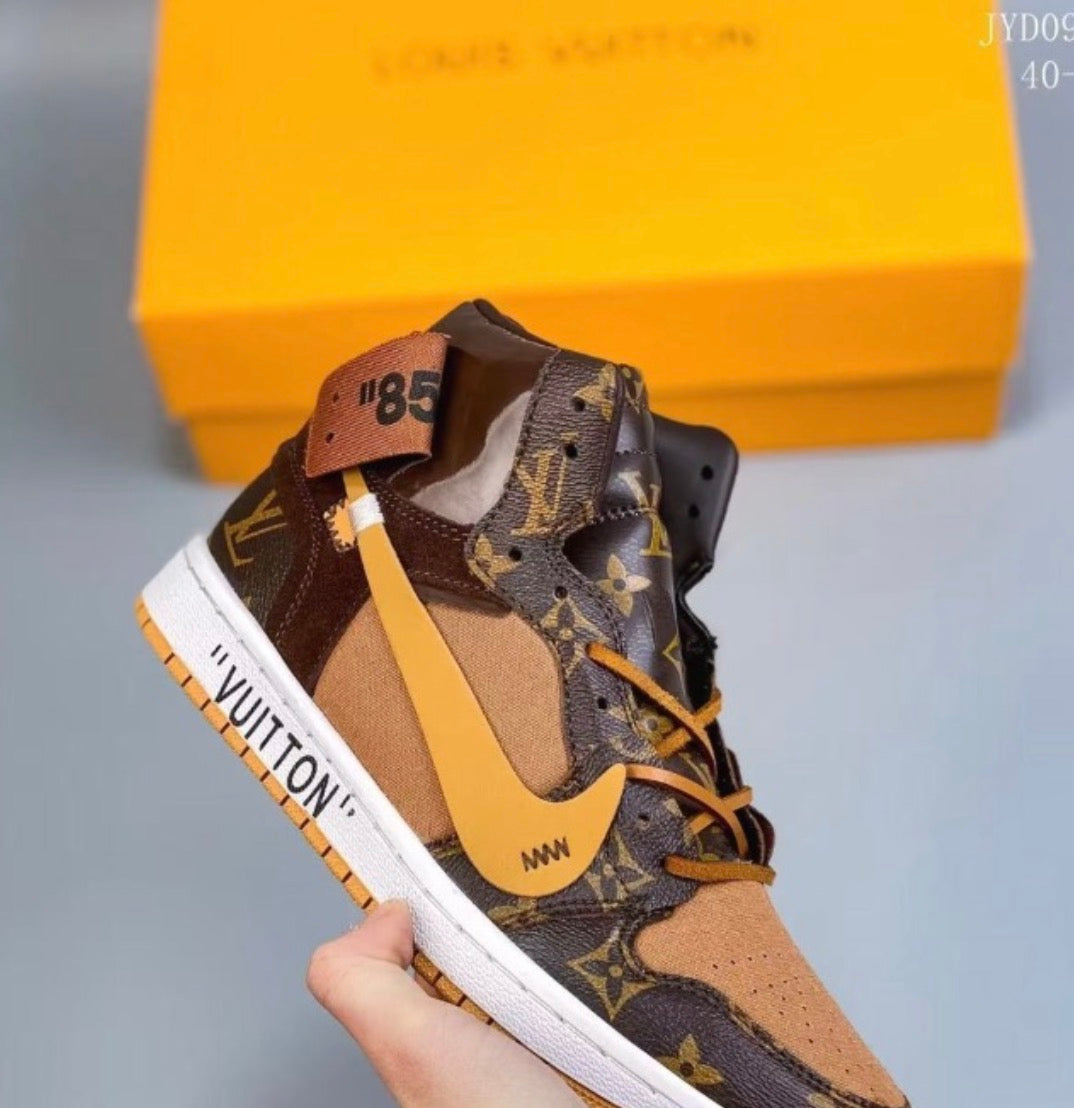 L- Monogram Hightop Sneakers & Boxbag