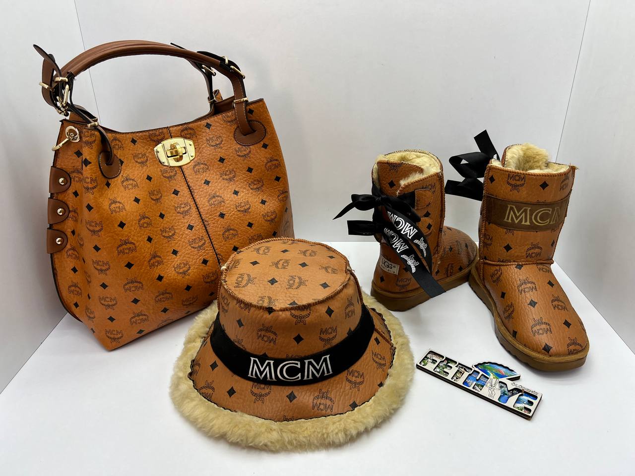 M-Brown Boot 3pc Set