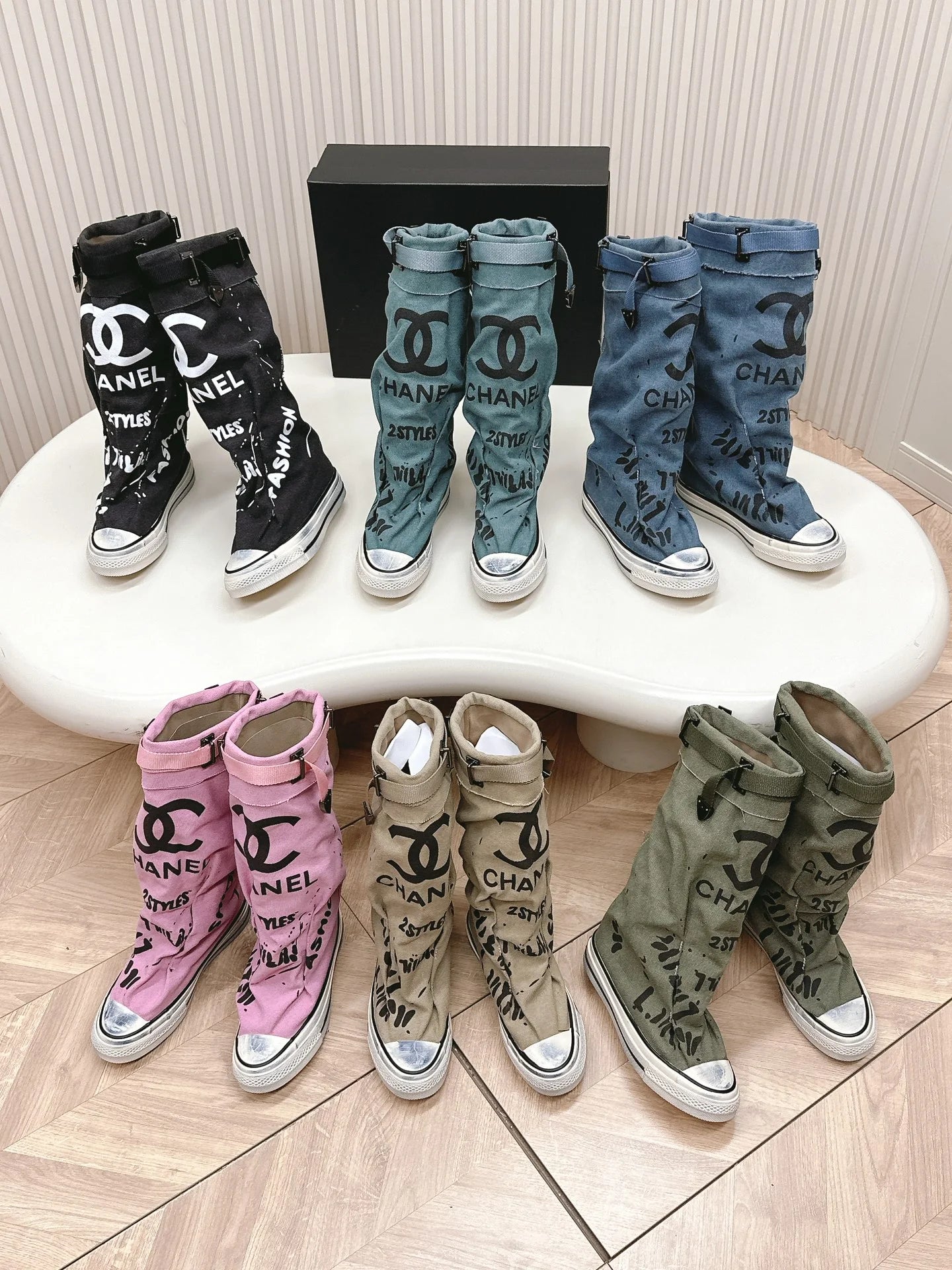 C-Long Canvas Boots(DP3927)