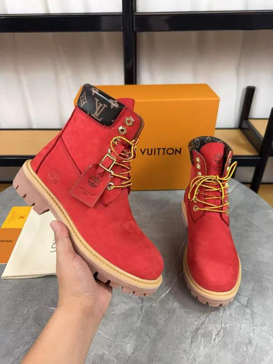L- Red Hightop Boots