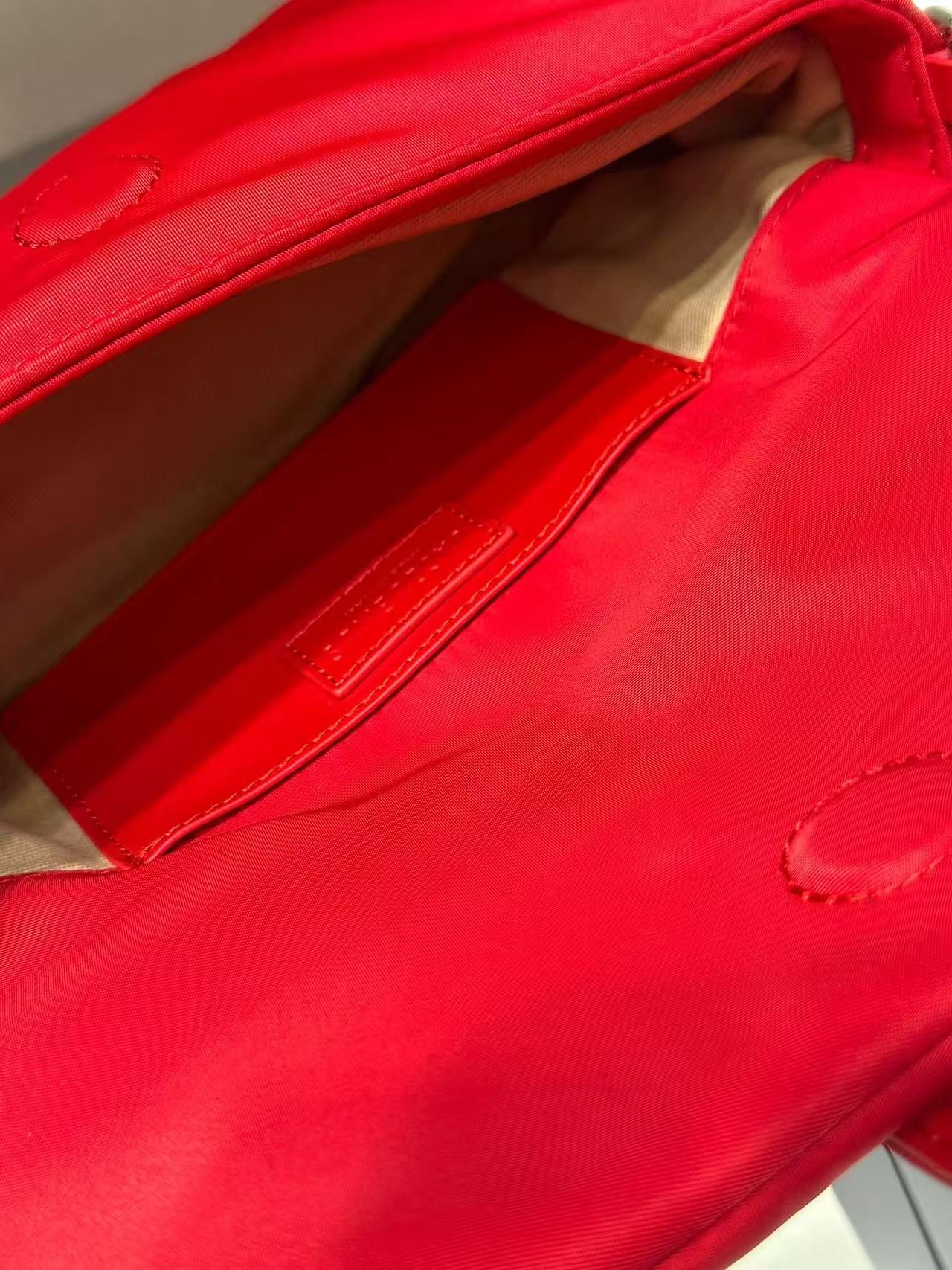 Red And White Shoes & Bag Set(25366)