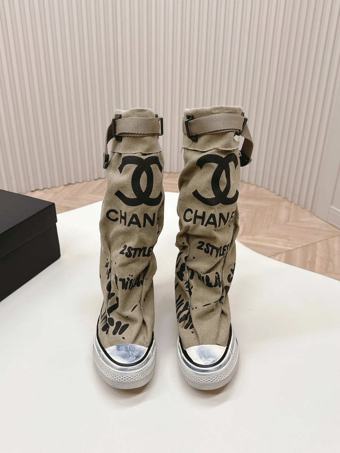 C-Long Canvas Boots(DP3927)