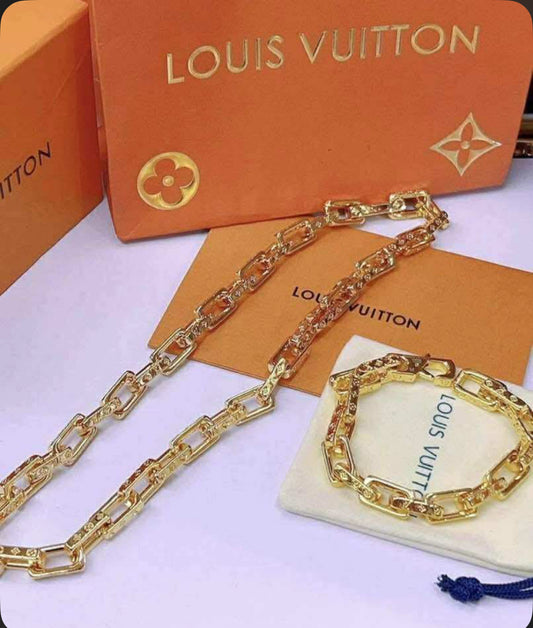 L-Necklace and bracelet (DE655）