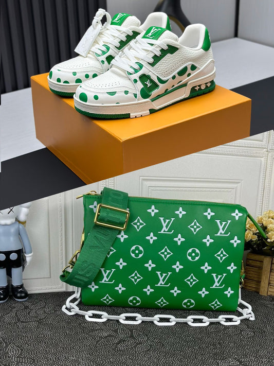 L- Tennis shoe & purse set
