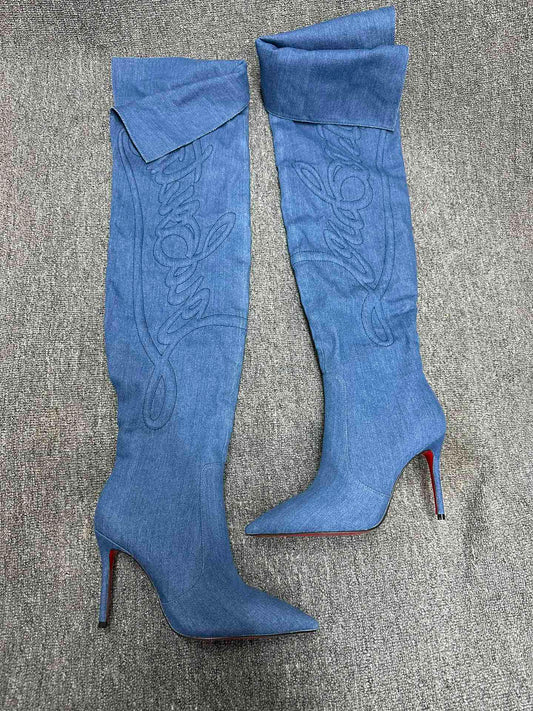 CL-Heel Blue Boots (CL1231)