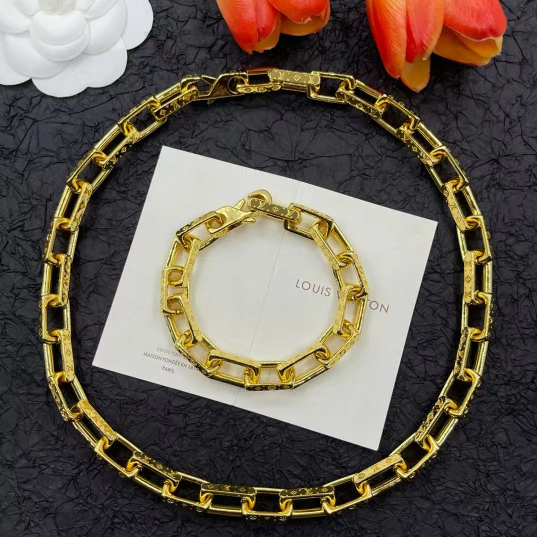 L-Necklace and bracelet (DE655）