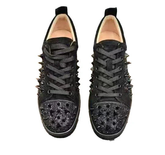 CL-Studded Black Sneakers(CL1219)