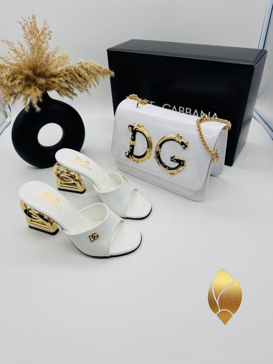 D- White Shoe Set